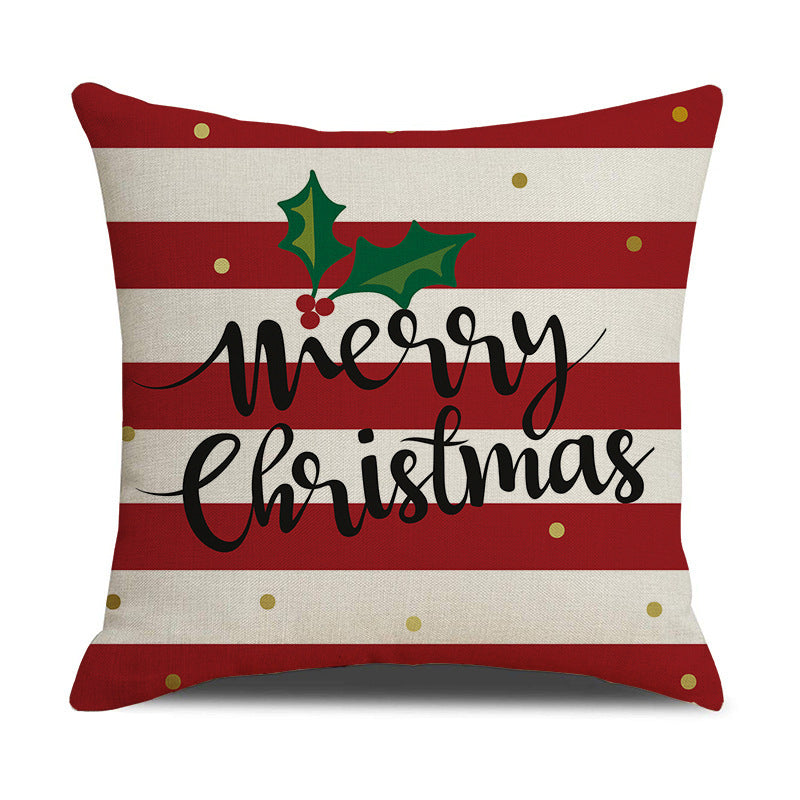 Christmas Day Linen Pillowcase