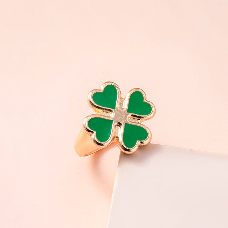 "Forever Lucky" - Four-leaf Clover Rings