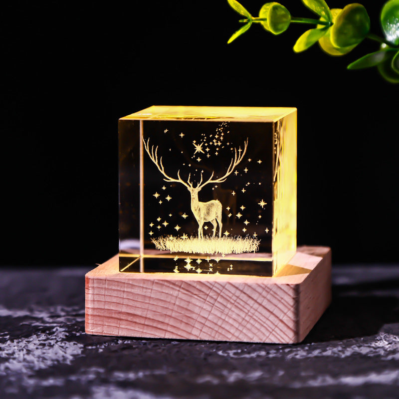 Crystal Cube Decoration Gift