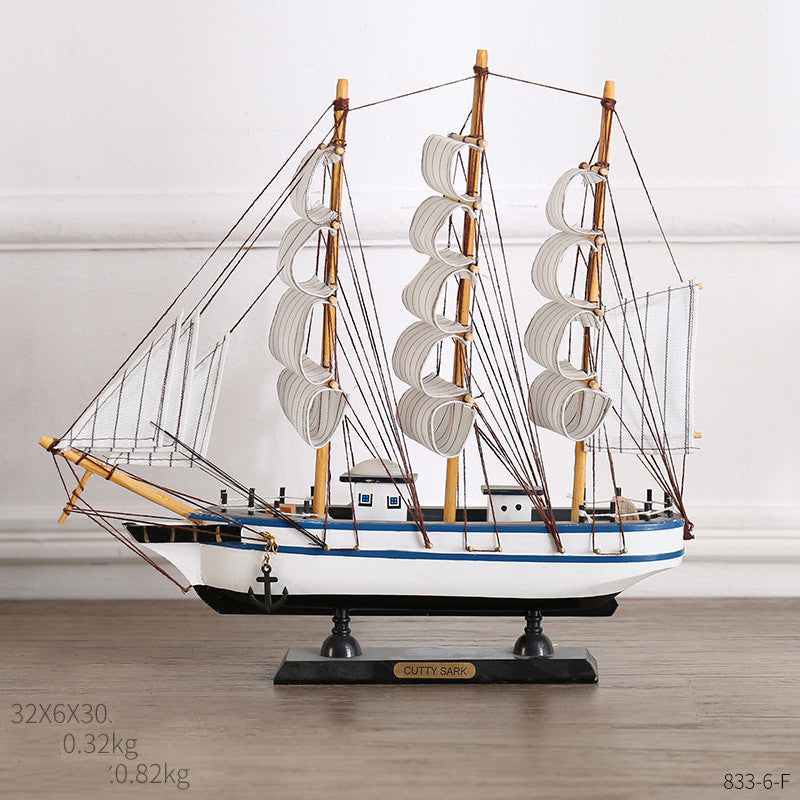 Crafted Ship Figurines for Home Decor