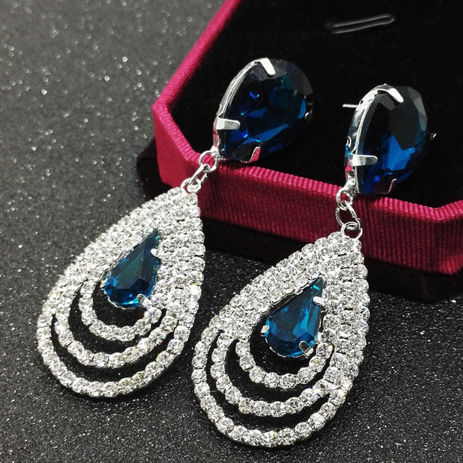 Evening Crystal Drop Earrings