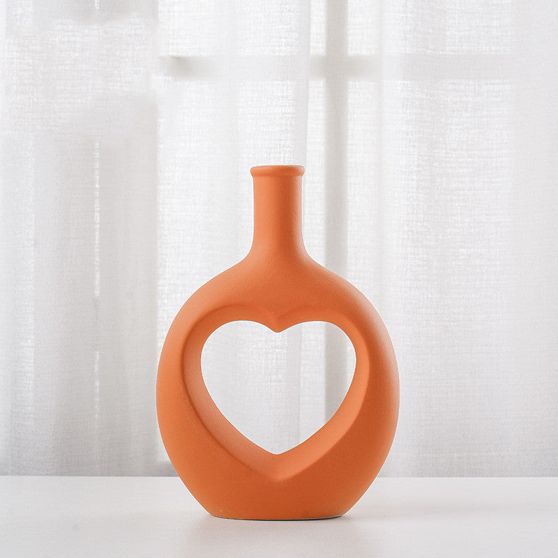 "My Heart Lives" - Ceramic Vase