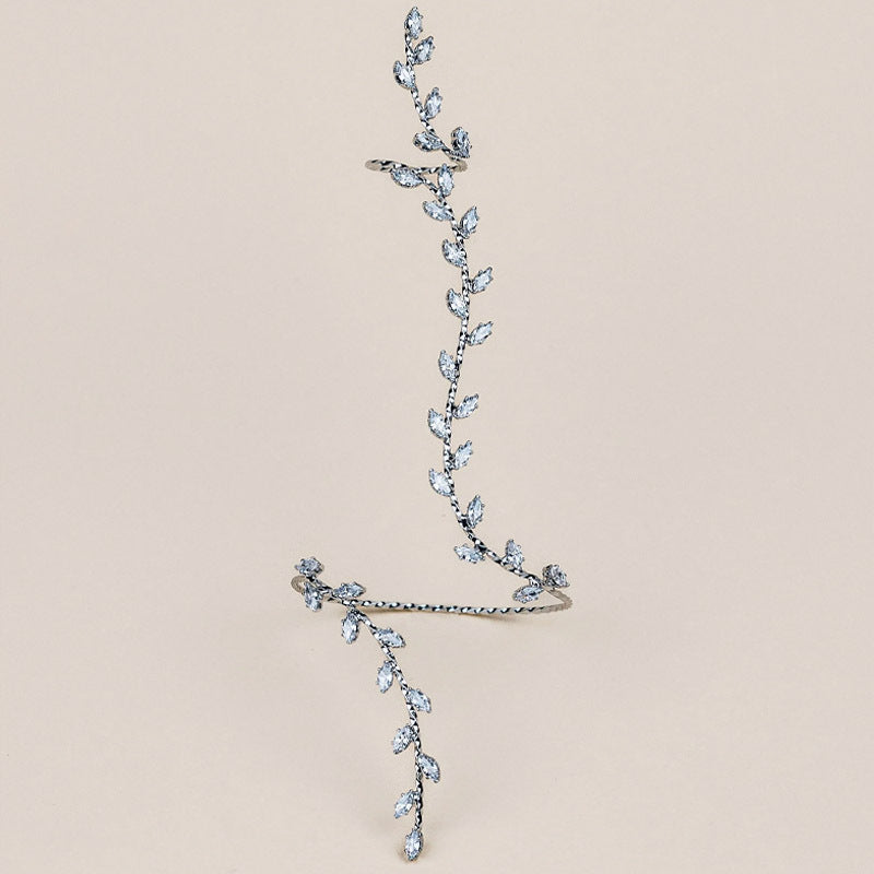 "I am Victorious" - Laurel Leaves Wraparound Bracelet and Ring