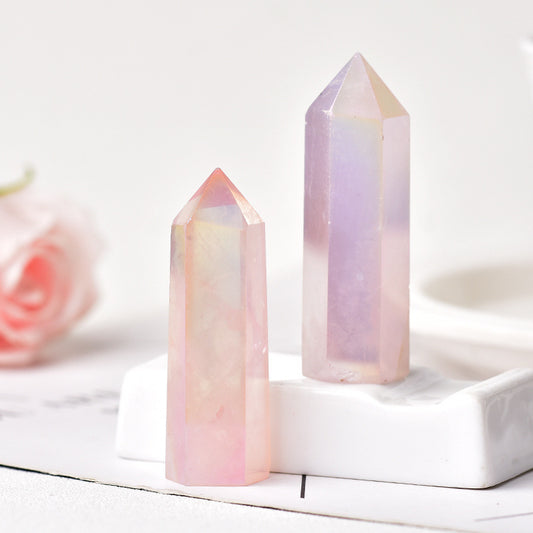 Natural Rose Quartz Healing Crystal Sculpture