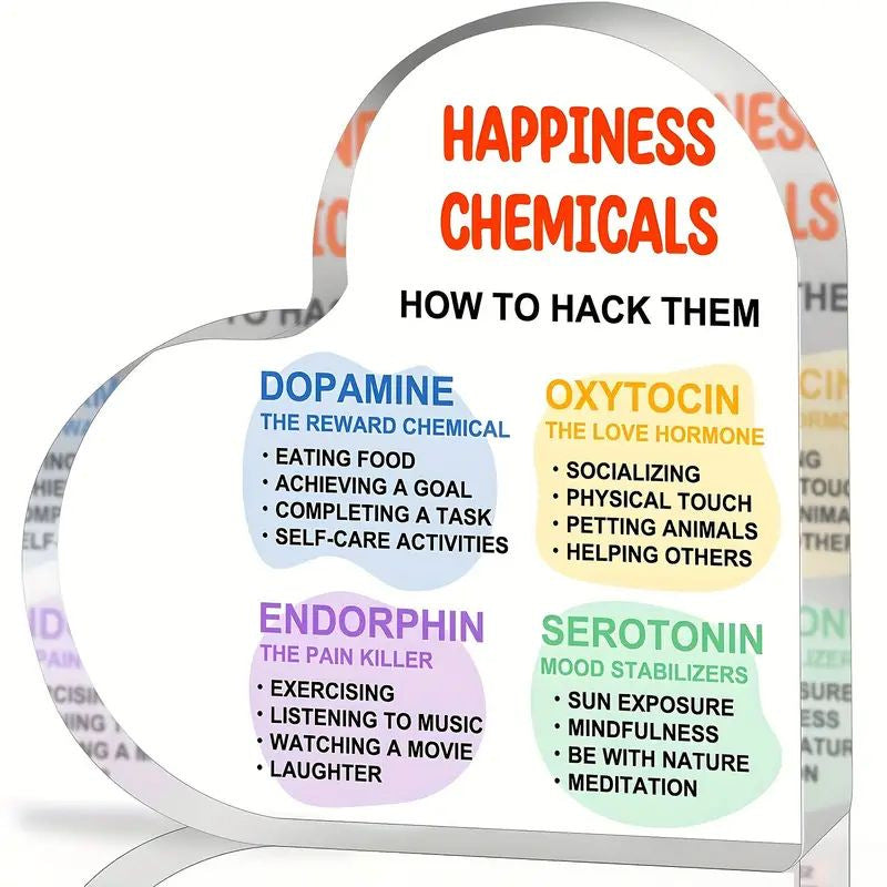 Acrylic Heart-shaped Crystal Plaques