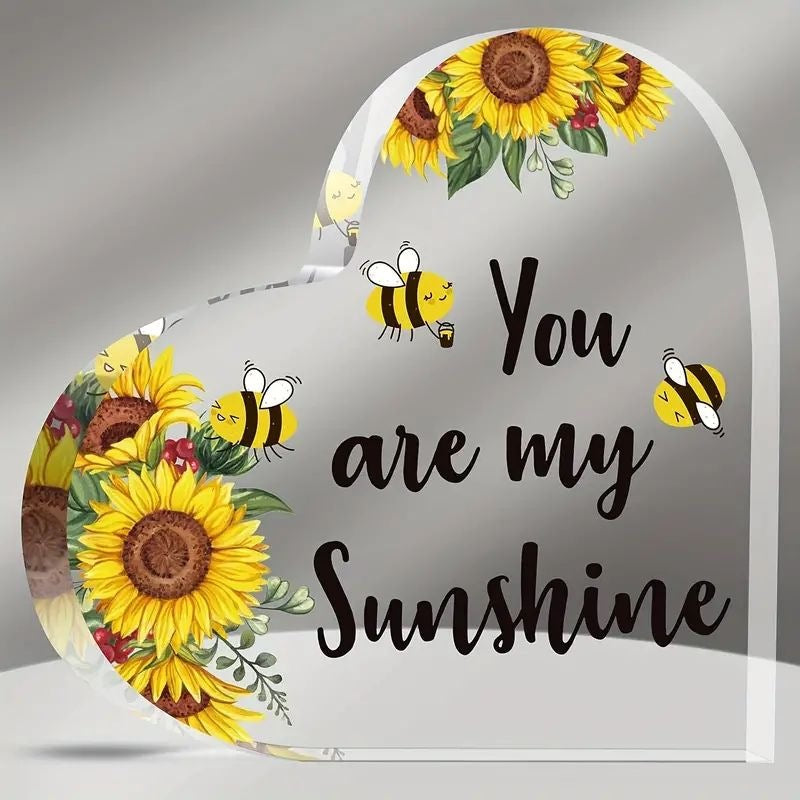 Acrylic Heart-shaped Crystal Plaques