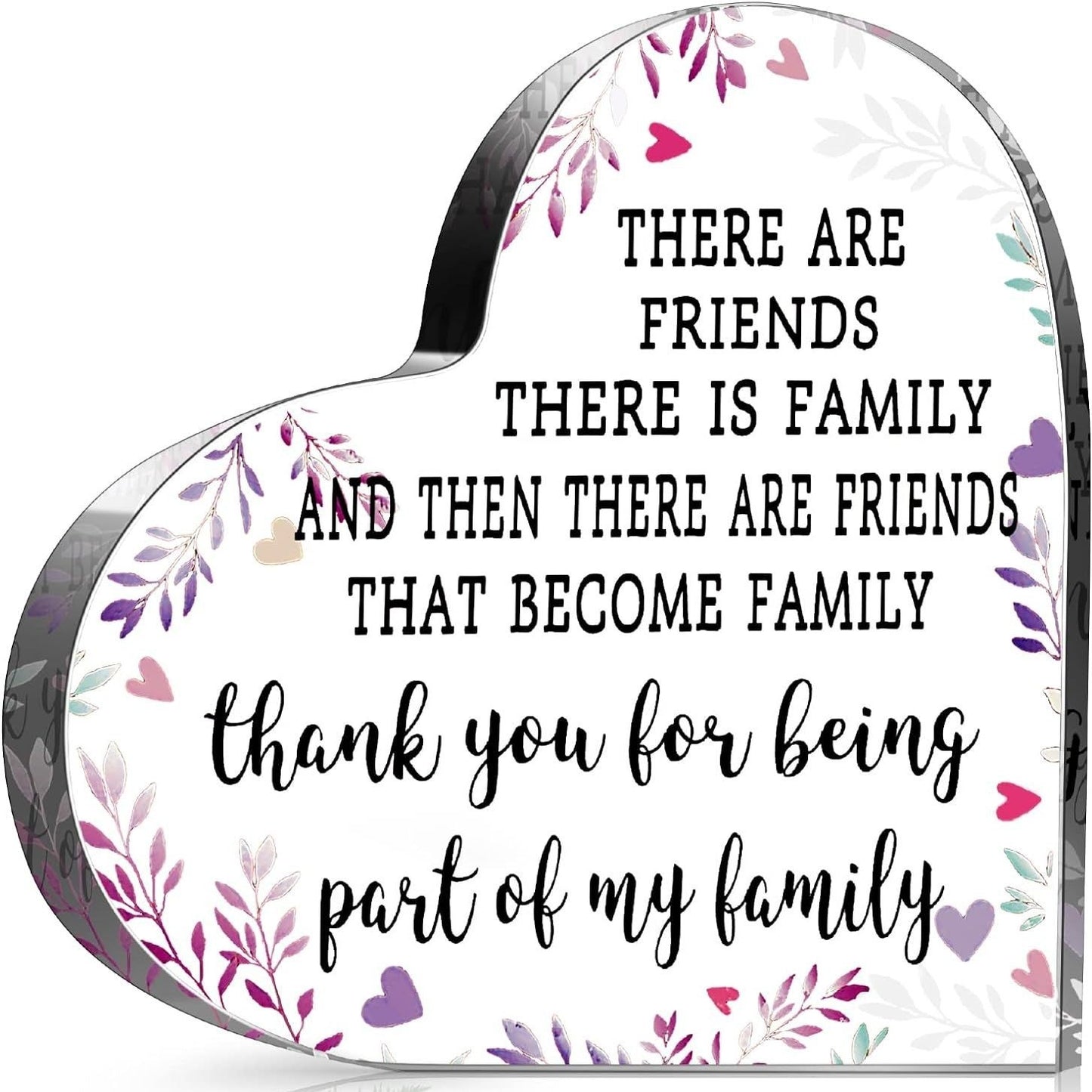 Acrylic Heart-shaped Crystal Plaques