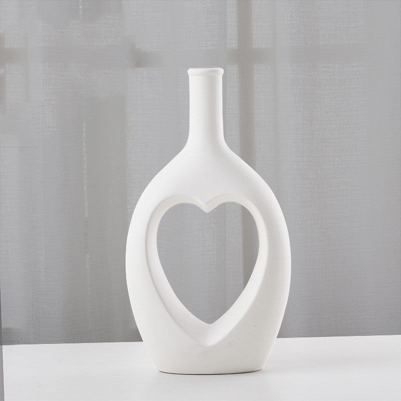 "My Heart Lives" - Ceramic Vase