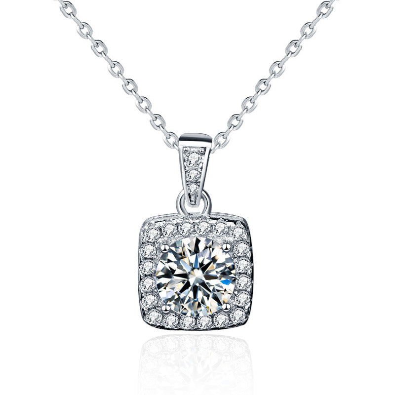Sterling Silver Moissanite Necklace