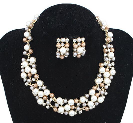 "Miss. Pearl" - Short Shining Pearl Gemstone Jewelry Sets
