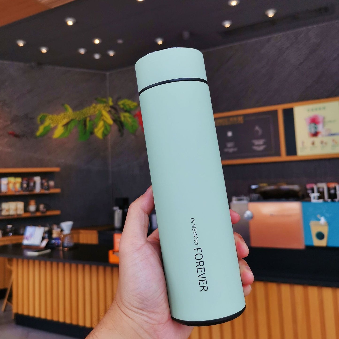 "Smarter than My Tumbler" Smart Temperature Measurement Stainless Steel Cup