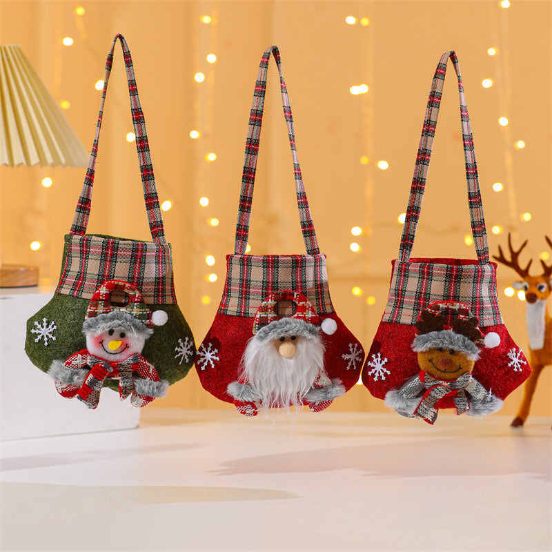3D Cartoon Christmas Candy Gift Bag - Stocking Stuffer