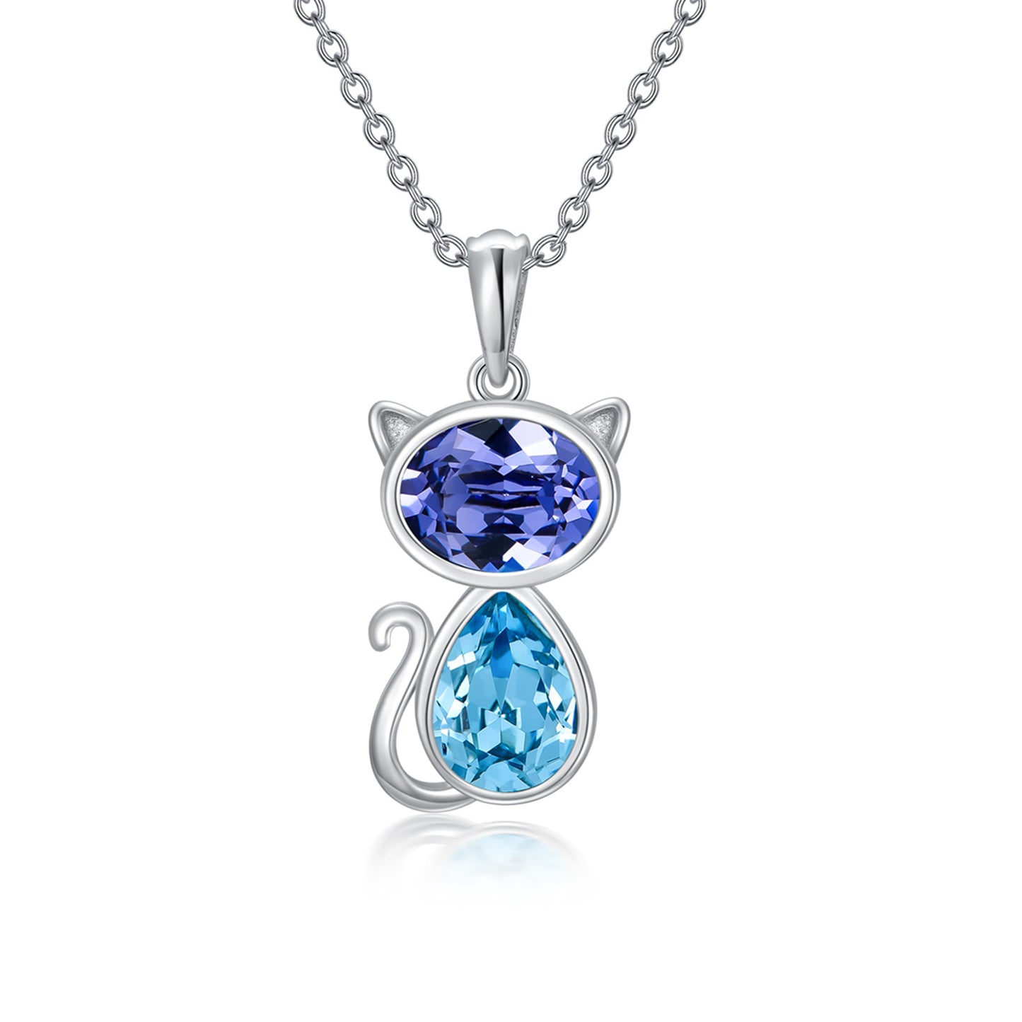 "Purr-fect" -  Crystal Cat Necklace