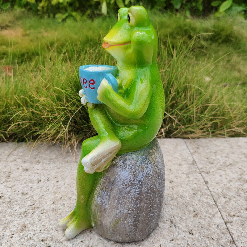 "Coffee Gets Me Jumpin'" - Sculptures for Garden