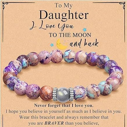"To My Beloved" - Handcrafted Purple Moonstone Bracelet