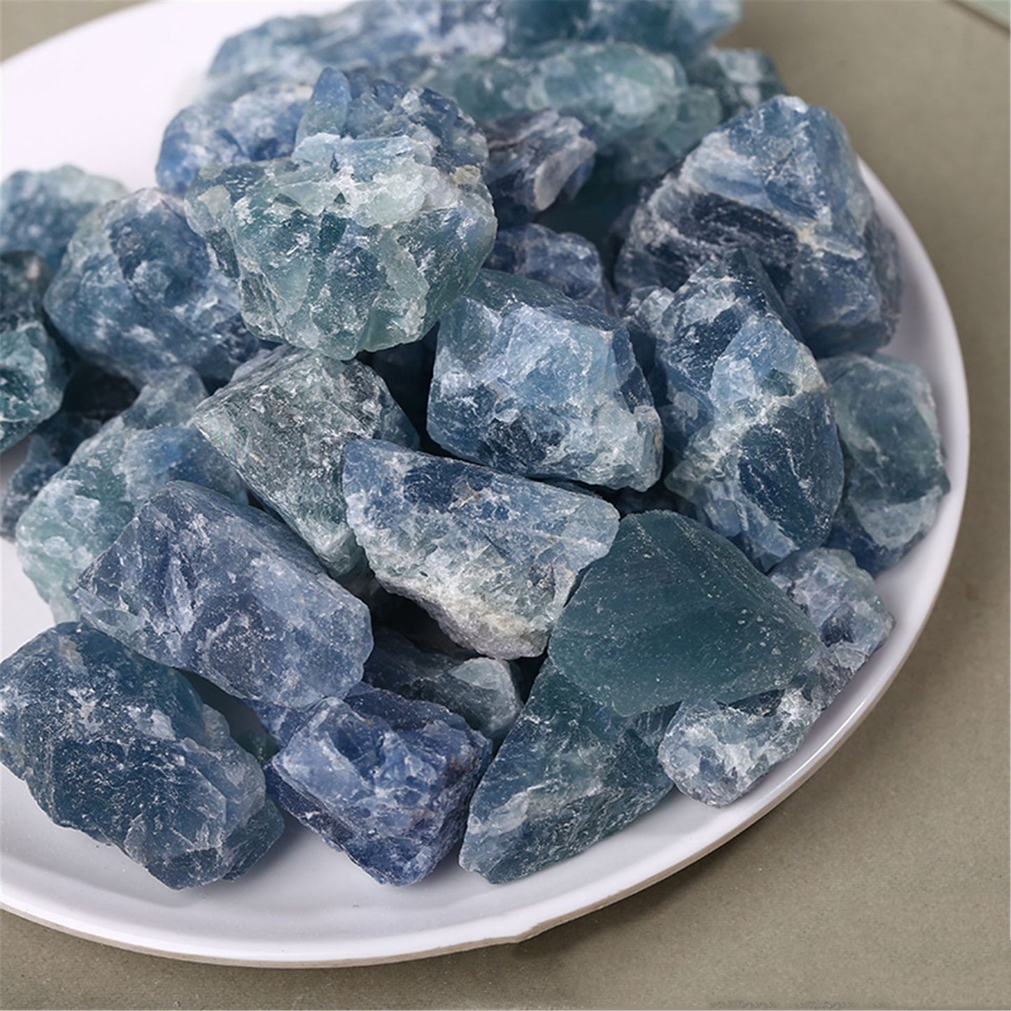 Natural Blue Fluorite Crystal