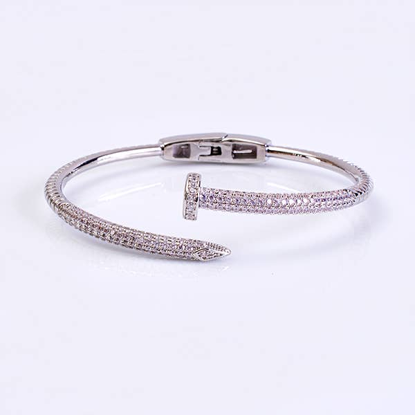 "Nailed It" - Diamond Nail Bangle