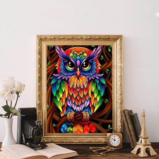 DIY 5D Owl Diamond Painting