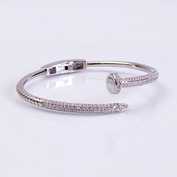"Nailed It" - Diamond Nail Bangle