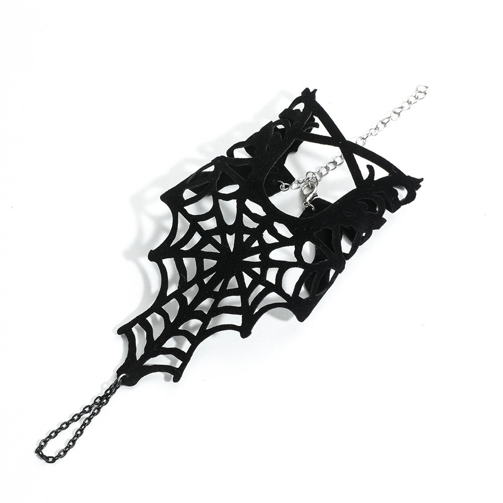 Dark Hollow Spider Web Finger Chain
