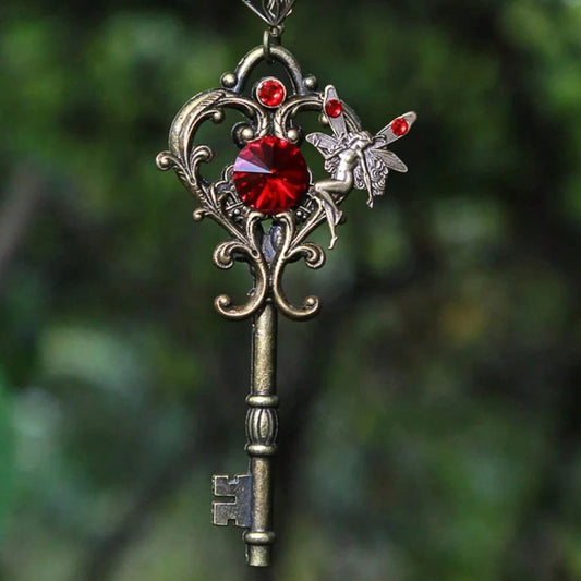 Shangoumei Fairy Key-shaped Pendant Necklace