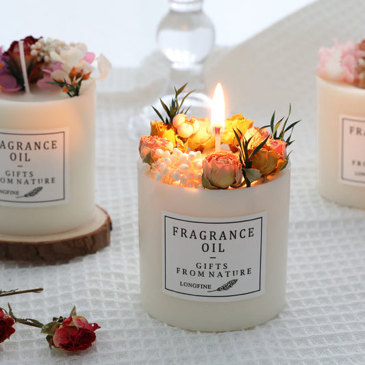 Dried Flowers - Aroma Therapy Candles