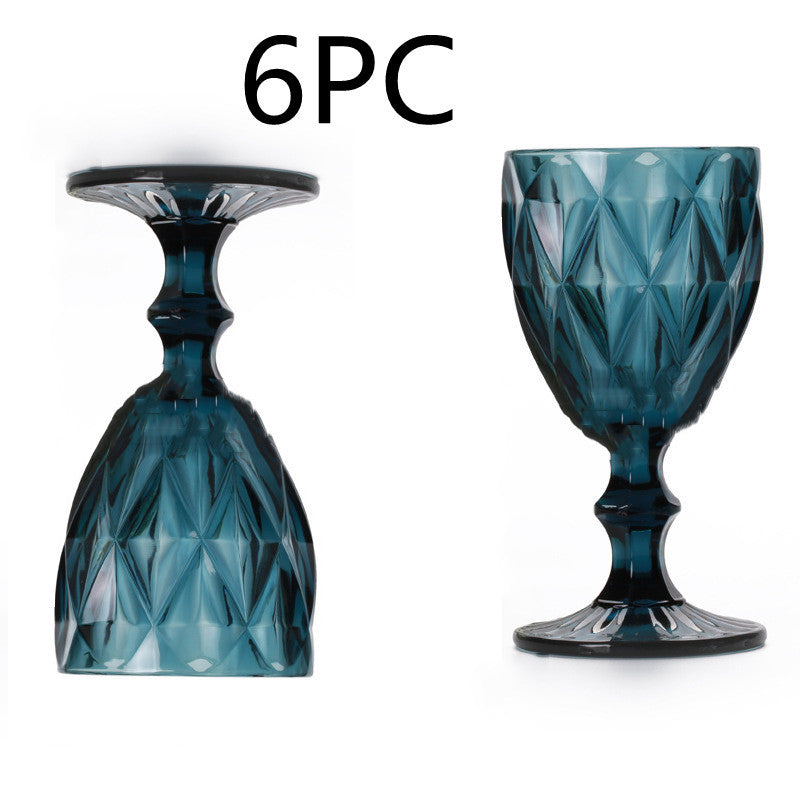 "Vintage Toast " - Vintage Embossed Petal Glass