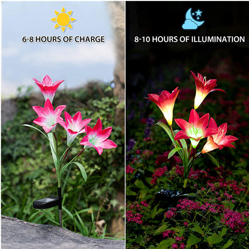 "Bloom and Glow"- Solar LED Garden Decor