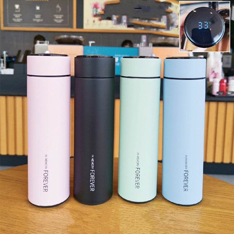 "Smarter than My Tumbler" Smart Temperature Measurement Stainless Steel Cup