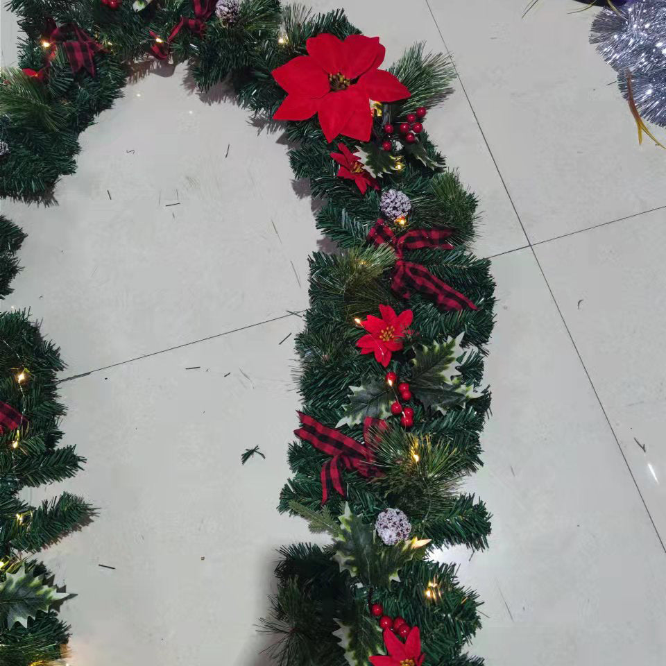 Flashing Light Christmas Wreath for Door