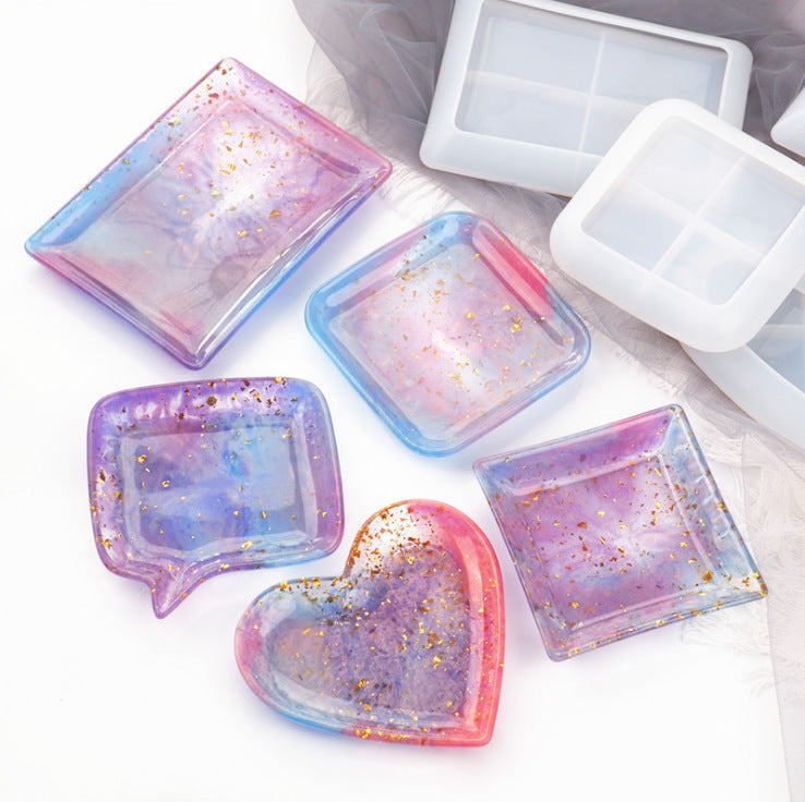 DIY Drop Crystal Resin Silicone Mold Dishes