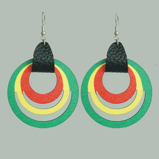 Multicolored Cultural Earrings
