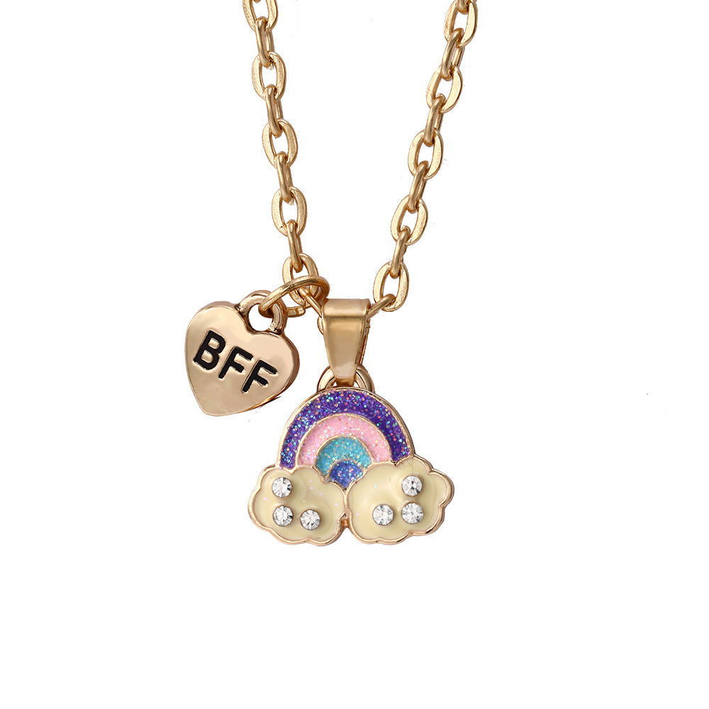 Rainbow BFF Alloy Necklace
