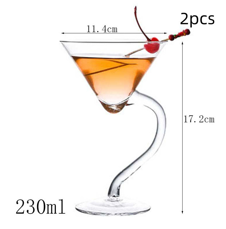"Crazy Stemmed"-  Cocktail Glass