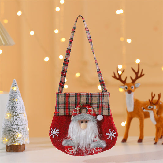 3D Cartoon Christmas Candy Gift Bag - Stocking Stuffer
